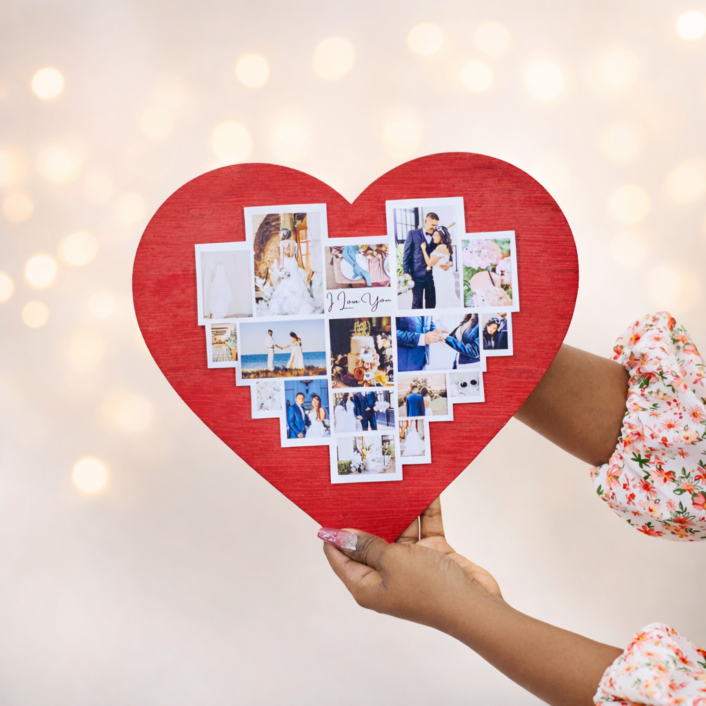 Foreverbound Memories Wooden Heart Frame